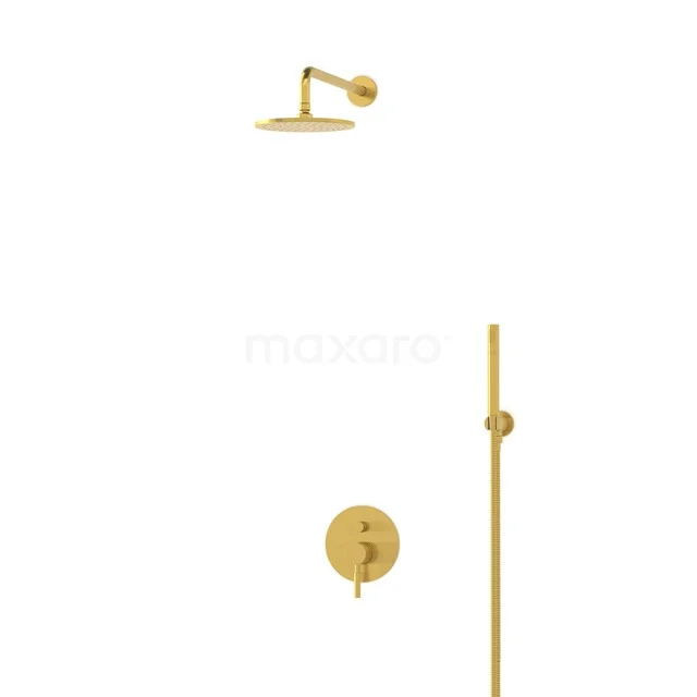 Radius Rain shower Built-in | Gold 20 cm Rain shower Single lever BIG55-00039