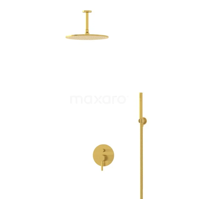 Radius Rain shower Built-in | Gold 30 cm Rain shower Single lever BIG55-00054