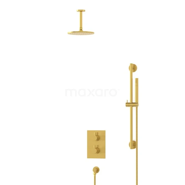 Radius Rain shower Built-in | Gold 20 cm Rain shower Thermostatic BIG55-00065