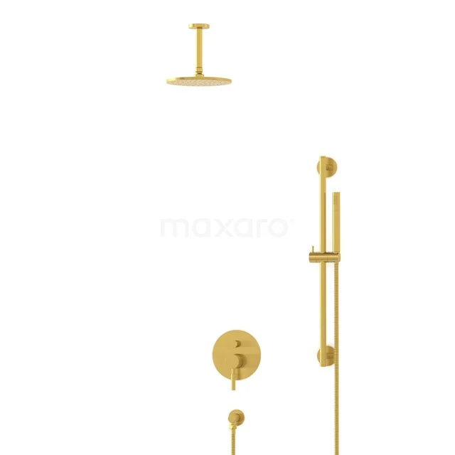 Radius Rain shower Built-in | Gold 20 cm Rain shower Single lever BIG55-00066