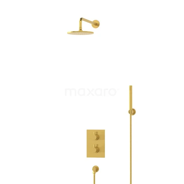 Radius Rain shower Built-in | Gold 20 cm Rain shower Thermostatic BIG55-00074