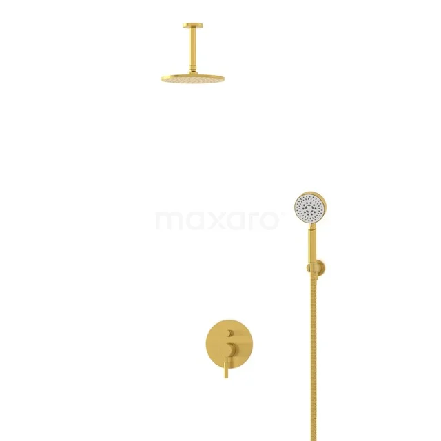 Radius Regenduschen Einbau | Gold 20 cm Regenduschen Eingriff BIG55-00120