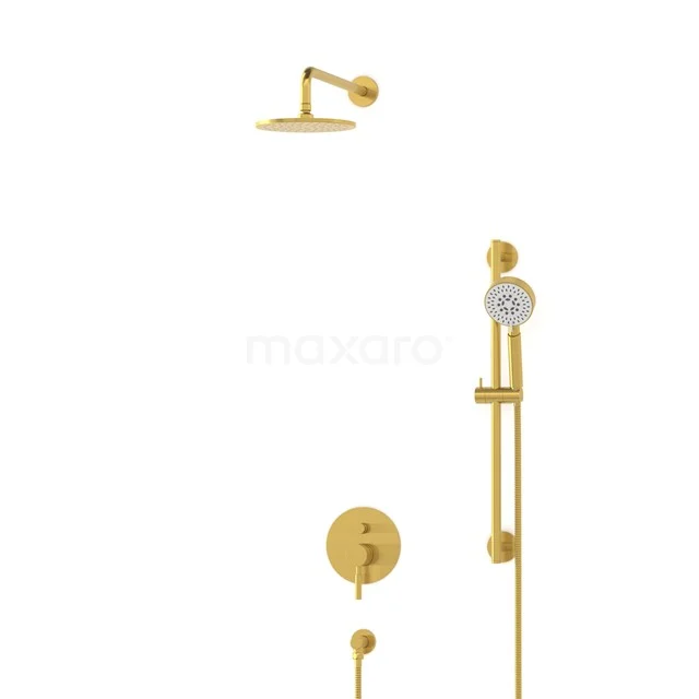 Radius Rain shower Built-in | Gold 20 cm Rain shower Single lever BIG55-00129