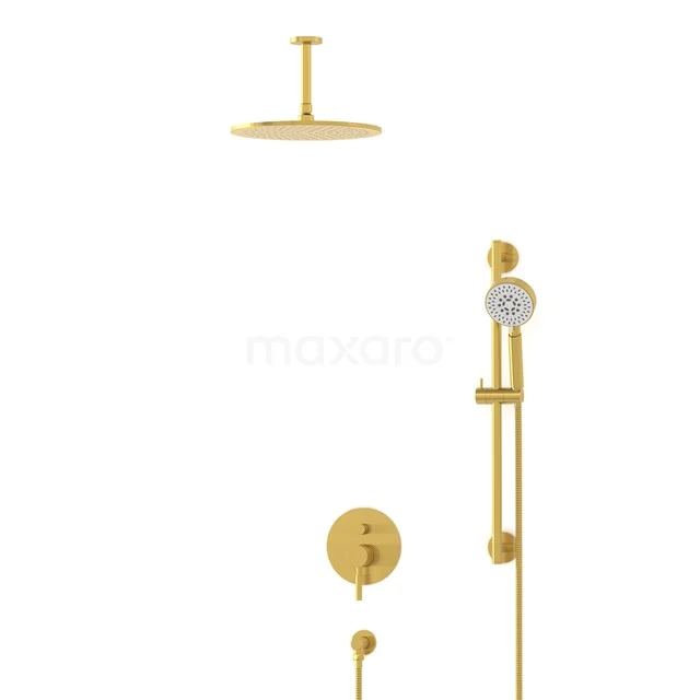 Radius Rain shower Built-in | Gold 30 cm Rain shower Single lever BIG55-00144