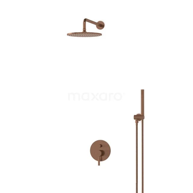 Radius Rain shower Built-in | Copper 25 cm Rain shower Single lever BIK55-00008
