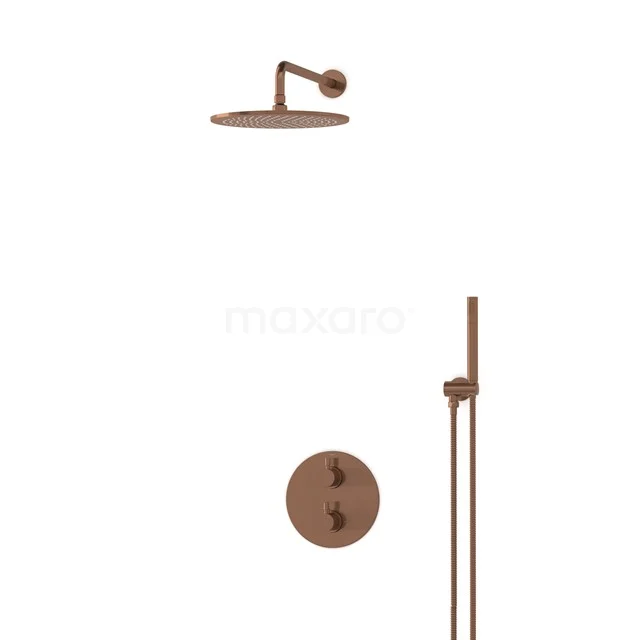 Radius Rain shower Built-in | Copper 30 cm Rain shower Thermostatic BIK55-00009