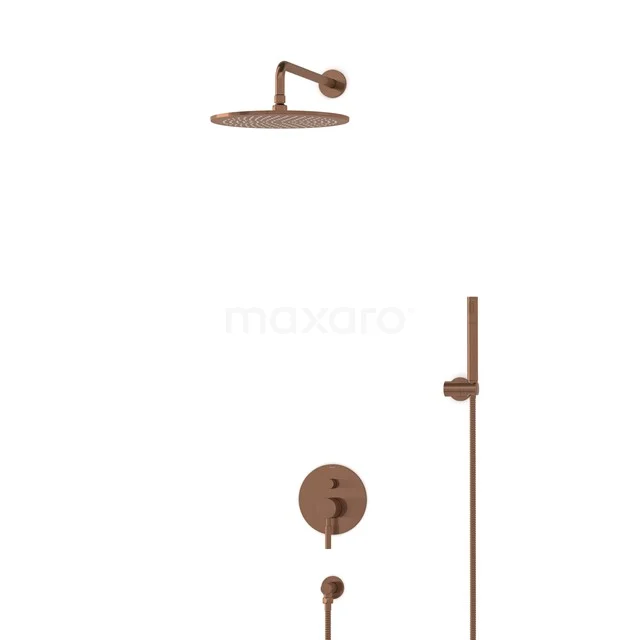 Radius Rain shower Built-in | Copper 30 cm Rain shower Single lever BIK55-00027