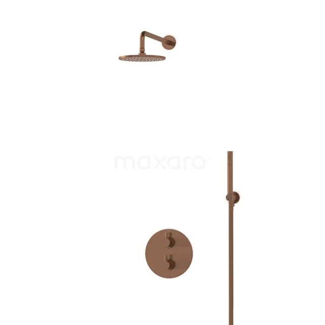 Radius Rain shower Built-in | Copper 20 cm Rain shower Thermostatic BIK55-00037