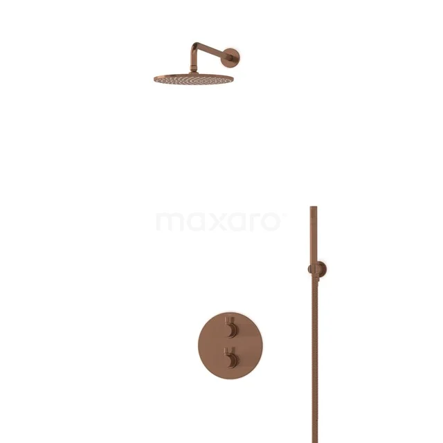 Radius Rain shower Built-in | Copper 25 cm Rain shower Thermostatic BIK55-00040
