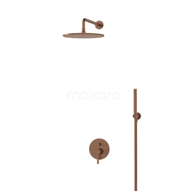 Radius Rain shower Built-in | Copper 30 cm Rain shower Single lever BIK55-00045