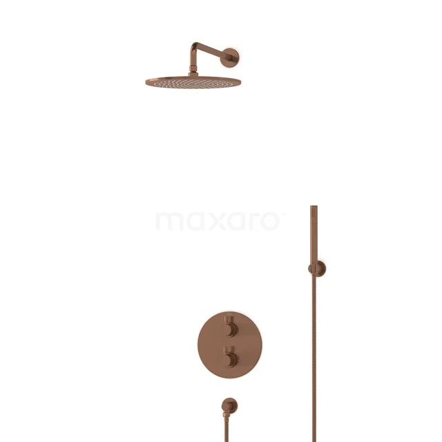 Radius Rain shower Built-in | Copper 30 cm Rain shower Thermostatic BIK55-00079