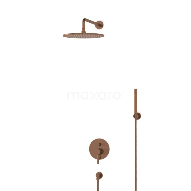Radius Rain shower Built-in | Copper 30 cm Rain shower Single lever BIK55-00081