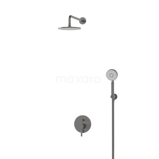 Radius Rain shower Built-in | Black metal 20 cm Rain shower Single lever BIM55-00111