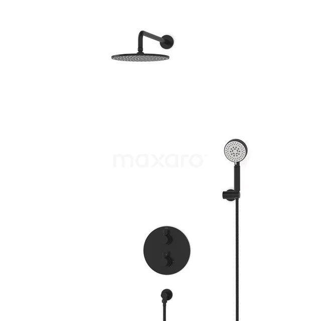Radius Rain shower Built-in | Black 25 cm Rain shower Thermostatic BIZ55-00088