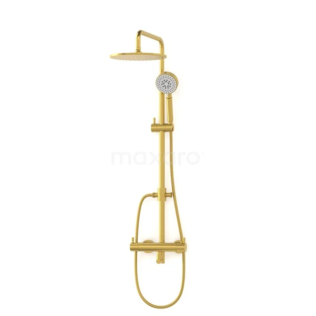Radius Rain shower Construction | Gold 25 cm Rain shower Thermostatic BOG55-00004