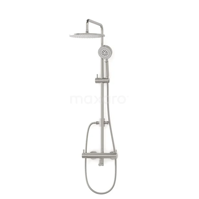 Radius Rain shower Construction | Stainless steel 25 cm Rain shower Thermostatic BOR55-00004