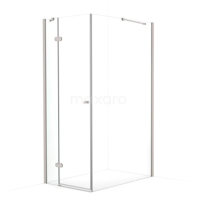 Amber Shower cabin | 110x70 cm Stainless steel Clear glass Pivot door Rectangle CTB1511420BR