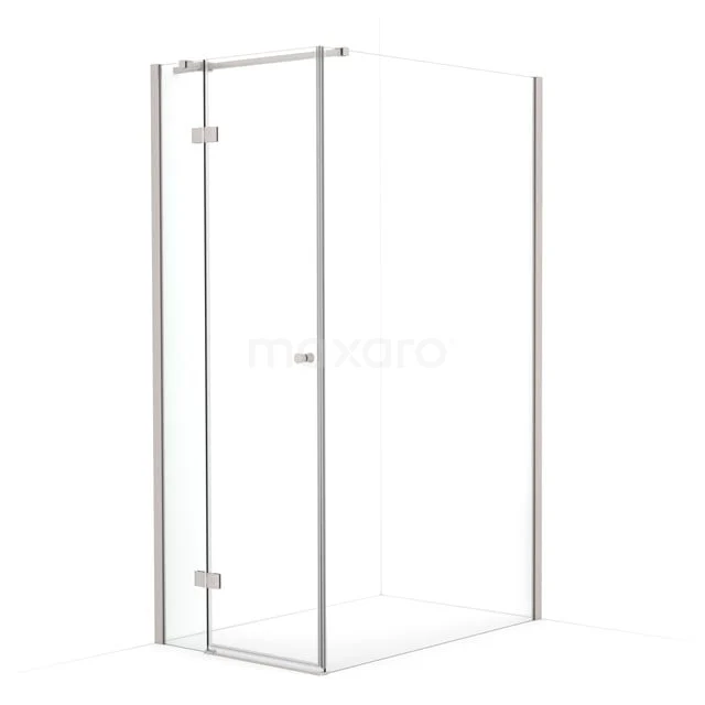 Amber Douchecabine | 110x80 cm Rvs Helder glas Draaideur Rechthoek CTB1611310BR