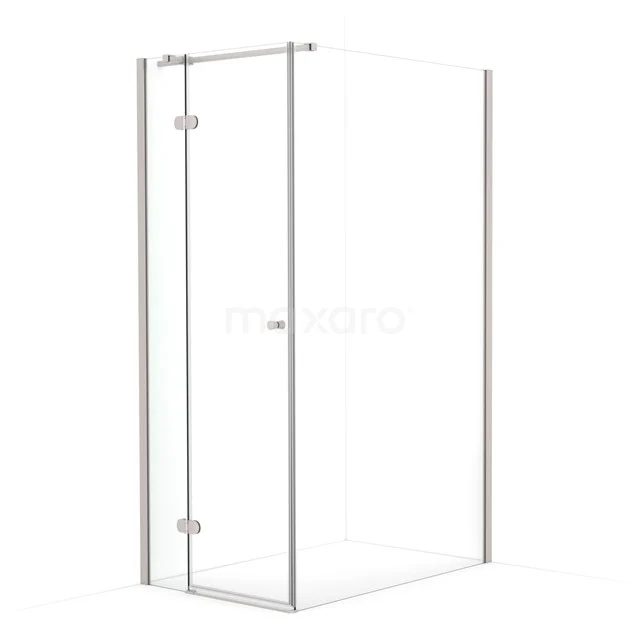 Amber Shower enclosure | 110x80 cm Stainless steel Clear glass Pivot door Rectangle CTB2511320BR