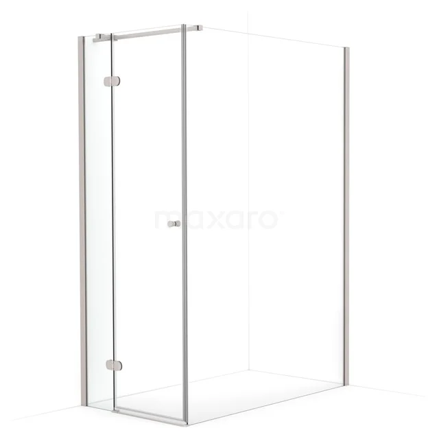 Amber Shower enclosure | 140x80 cm Stainless steel Clear glass Pivot door Rectangle CTB2514320BR