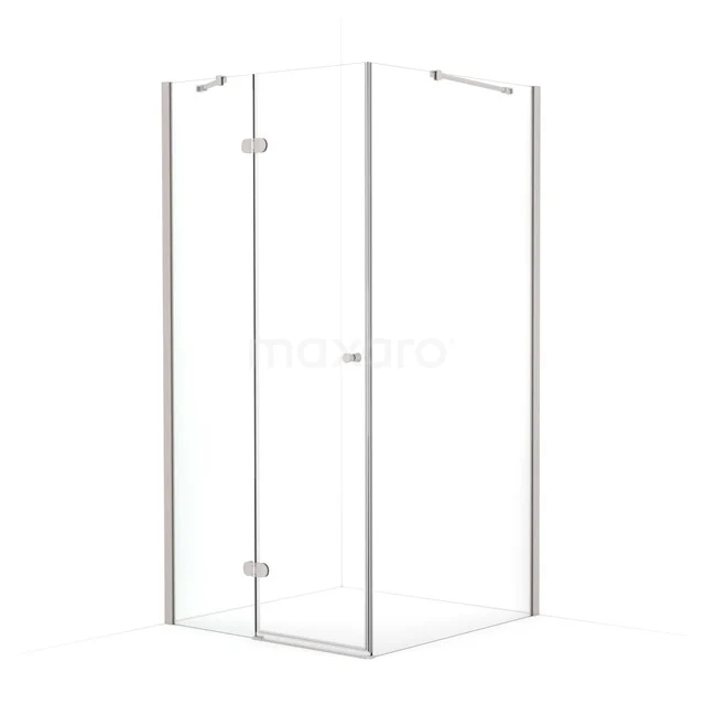 Amber Douchecabine | 100x100 cm Rvs Helder glas Draaideur Vierkant CTB3610420BR