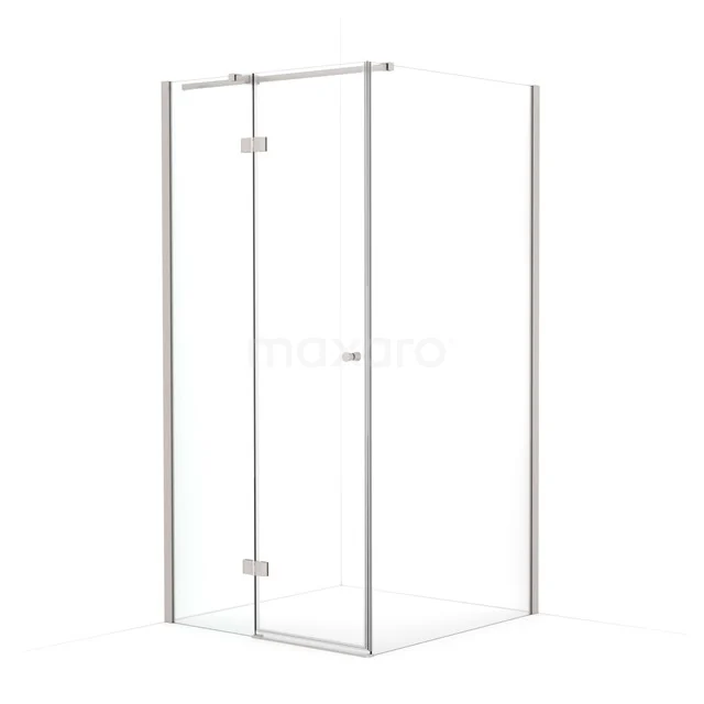 Amber Douchecabine | 100x100 cm Rvs Helder glas Draaideur Vierkant CTB3610310BR