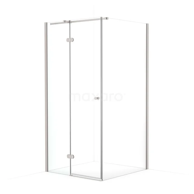 Amber Douchecabine | 100x100 cm Rvs Helder glas Draaideur Vierkant CTB3610320BR