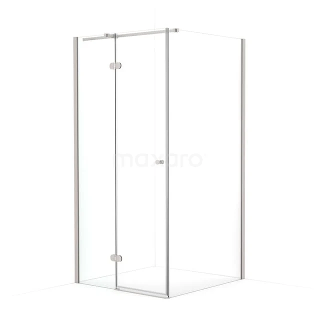 Amber Douchecabine | 100x90 cm Rvs Helder glas Draaideur Rechthoek CTB3510320BR