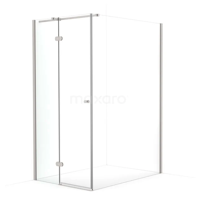 Amber Douchecabine | 130x100 cm Rvs Helder glas Draaideur Rechthoek CTB3613320BR