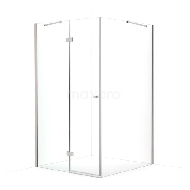 Amber Douchecabine | 110x110 cm Rvs Helder glas Draaideur Vierkant CTB4611410BR