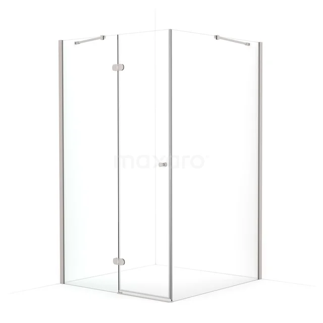 Amber Douchecabine | 110x110 cm Rvs Helder glas Draaideur Vierkant CTB4611420BR