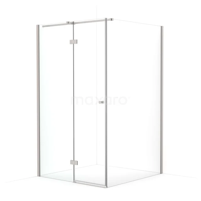 Amber Douchecabine | 110x110 cm Rvs Helder glas Draaideur Vierkant CTB4611310BR