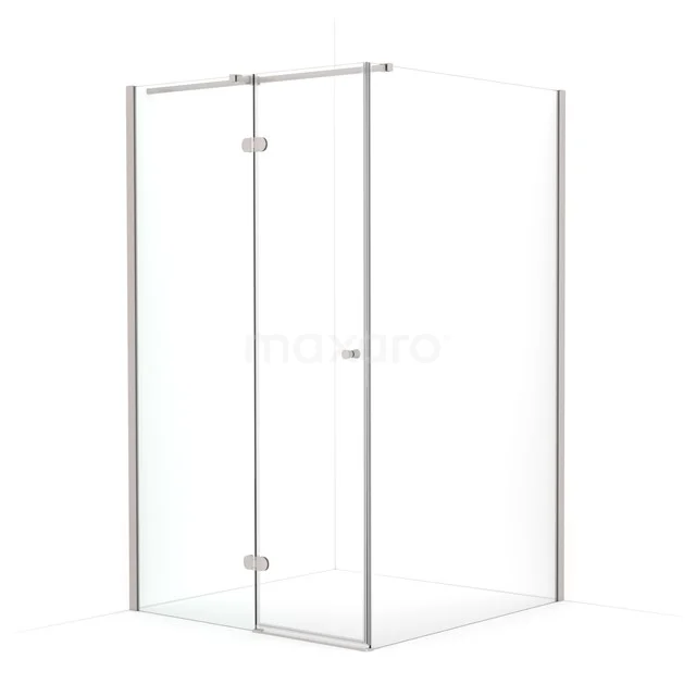 Amber Douchecabine | 110x110 cm Rvs Helder glas Draaideur Vierkant CTB4611320BR