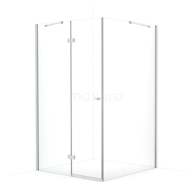 Amber Douchecabine | 120x110 cm Chroom Helder glas Draaideur Rechthoek CTB5611410C