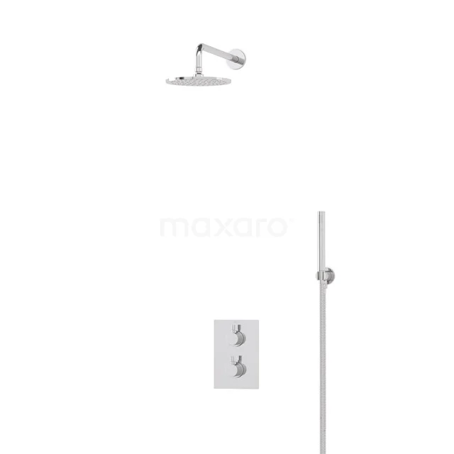 Radius Rain shower Built-in | Chrome 20 cm Rain shower Thermostatic BIC55-00002