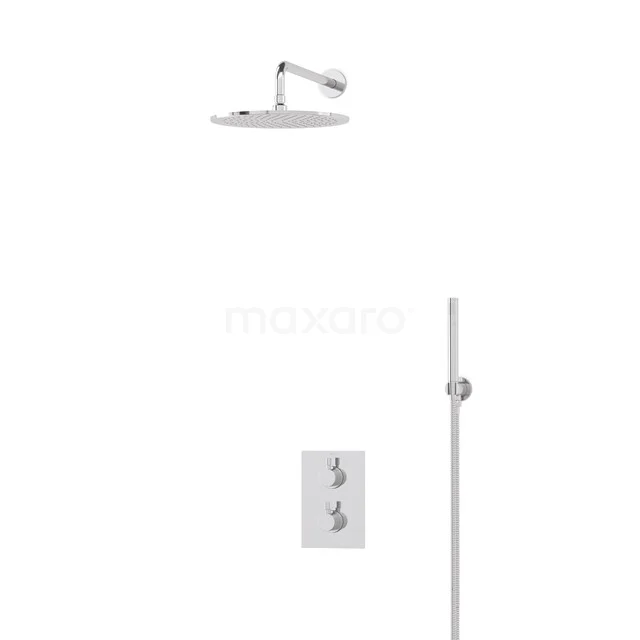 Radius Rain shower Built-in | Chrome 30 cm Rain shower Thermostatic BIC55-00012