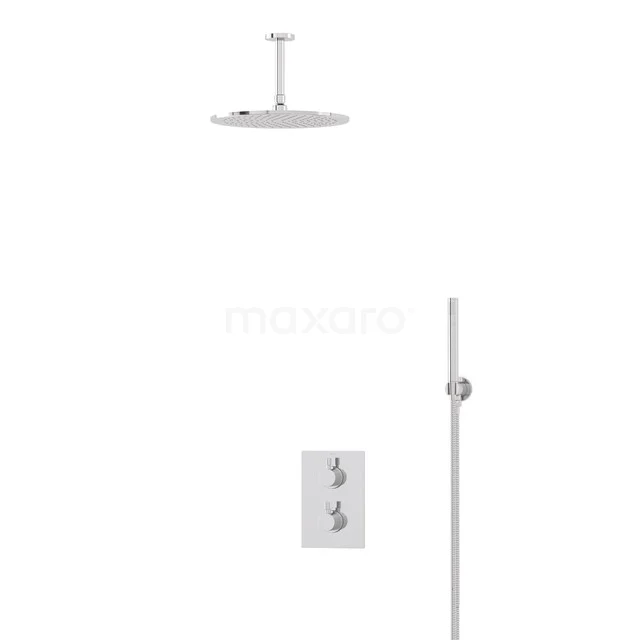 Radius Rain shower Built-in | Chrome 30 cm Rain shower Thermostatic BIC55-00027