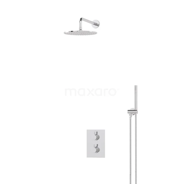 Radius Rain shower Built-in | Chrome 25 cm Rain shower Thermostatic BIC55-00042