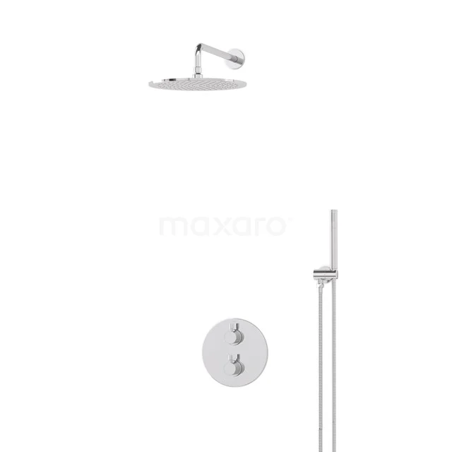 Radius Rain shower Built-in | Chrome 30 cm Rain shower Thermostatic BIC55-00046