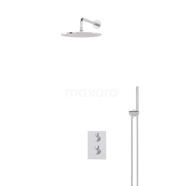 Radius Rain shower Built-in | Chrome 30 cm Rain shower Thermostatic BIC55-00047