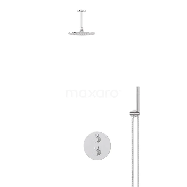 Radius Rain shower Built-in | Chrome 20 cm Rain shower Thermostatic BIC55-00051