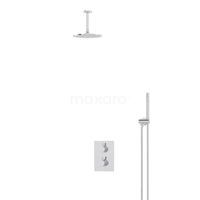 Radius Rain shower Built-in | Chrome 20 cm Rain shower Thermostatic BIC55-00052