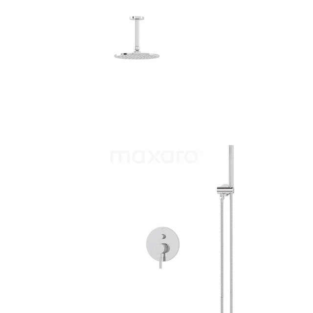 Regendusche Set Radius Chrom 20cm Unterputz Einhebelmischer Chrom BIC55-00053 Regendusche Set Radius Chrom 20cm Unterputz Einhebelmischer Chrom BIC55-00053