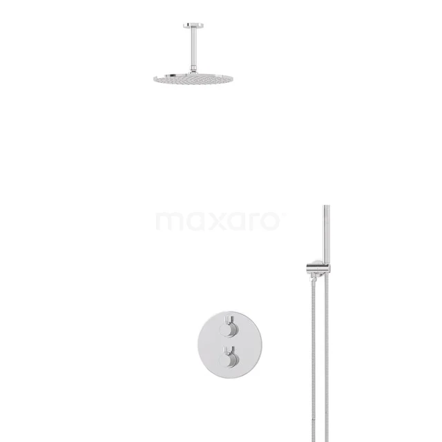 Radius Rain shower Built-in | Chrome 25 cm Rain shower Thermostatic BIC55-00056