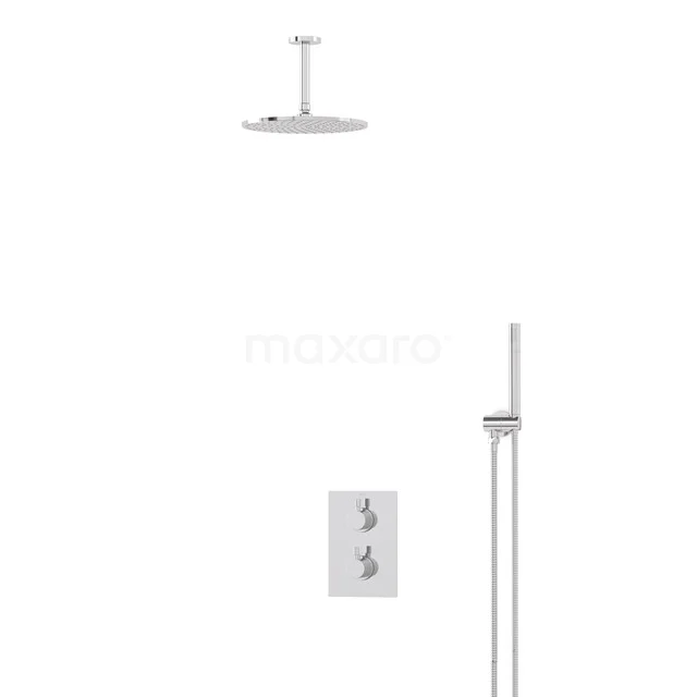 Radius Rain shower Built-in | Chrome 25 cm Rain shower Thermostatic BIC55-00057