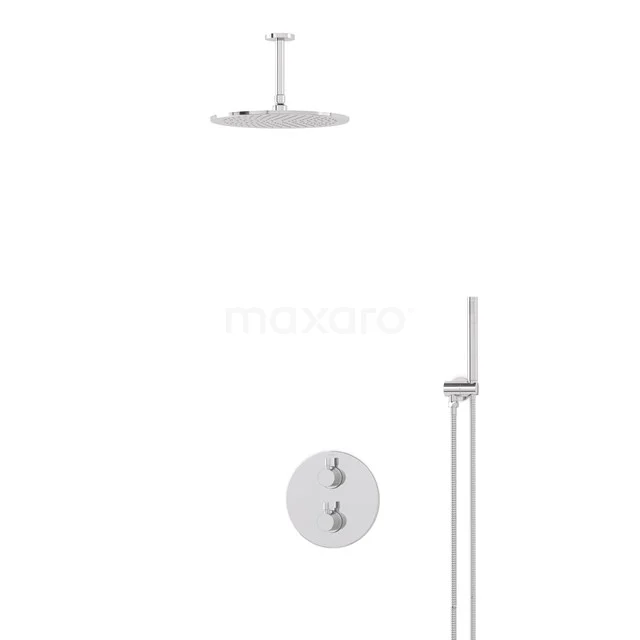 Radius Rain shower Built-in | Chrome 30 cm Rain shower Thermostatic BIC55-00061