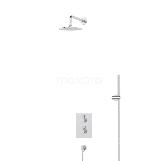 Radius Rain shower Built-in | Chrome 20 cm Rain shower Thermostatic BIC55-00072
