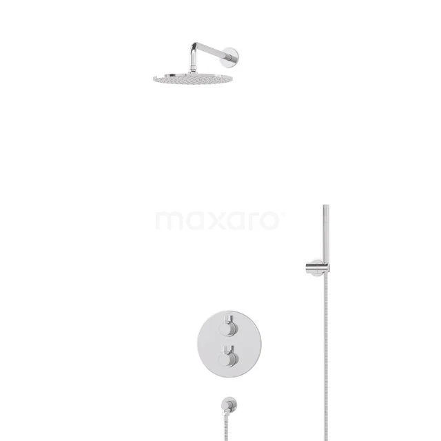 Radius Rain shower Built-in | Chrome 25 cm Rain shower Thermostatic BIC55-00076