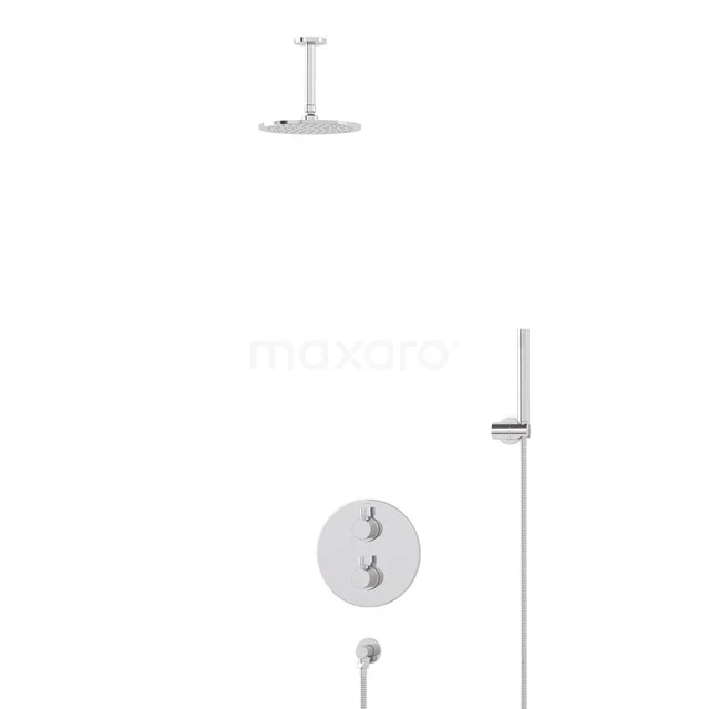 Radius Rain shower Built-in | Chrome 20 cm Rain shower Thermostatic BIC55-00086