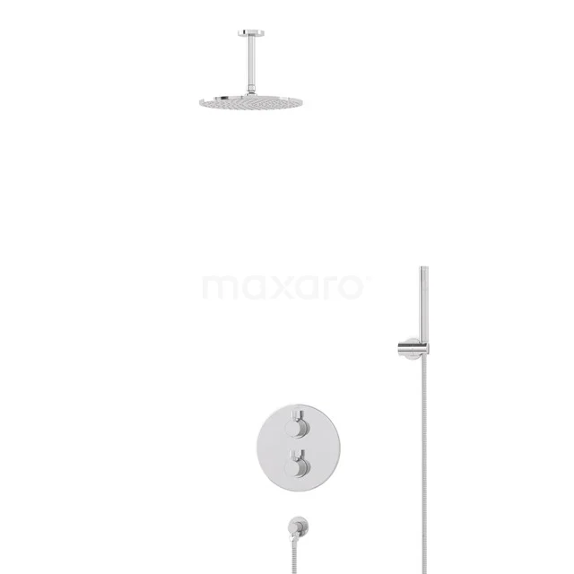 Radius Rain shower Built-in | Chrome 25 cm Rain shower Thermostatic BIC55-00091